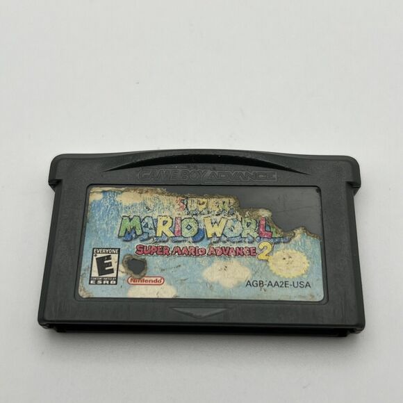 Super Mario World Super Mario Advance 2 Nintendo Game Boy Advance Dirty Label - Picture 2 of 11